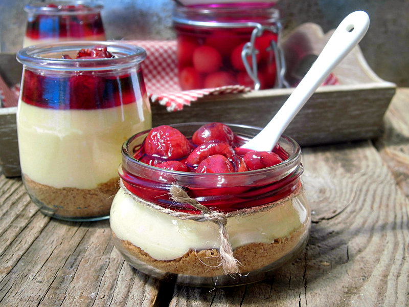 cheesecake in barattolo