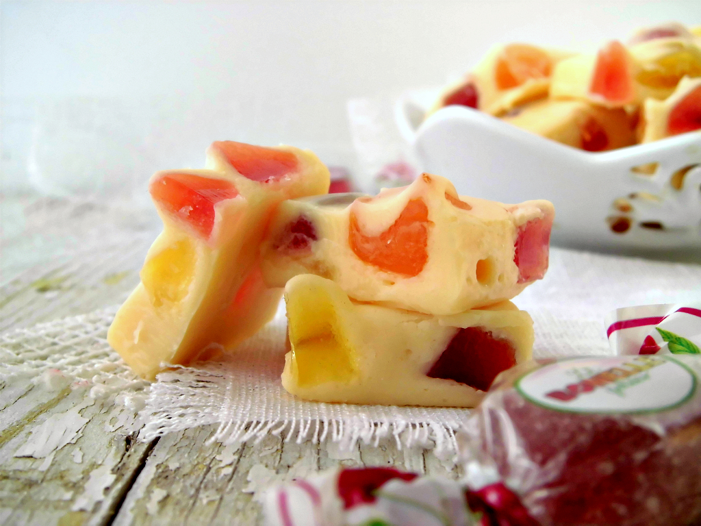 Fudge con caramelle gelèe