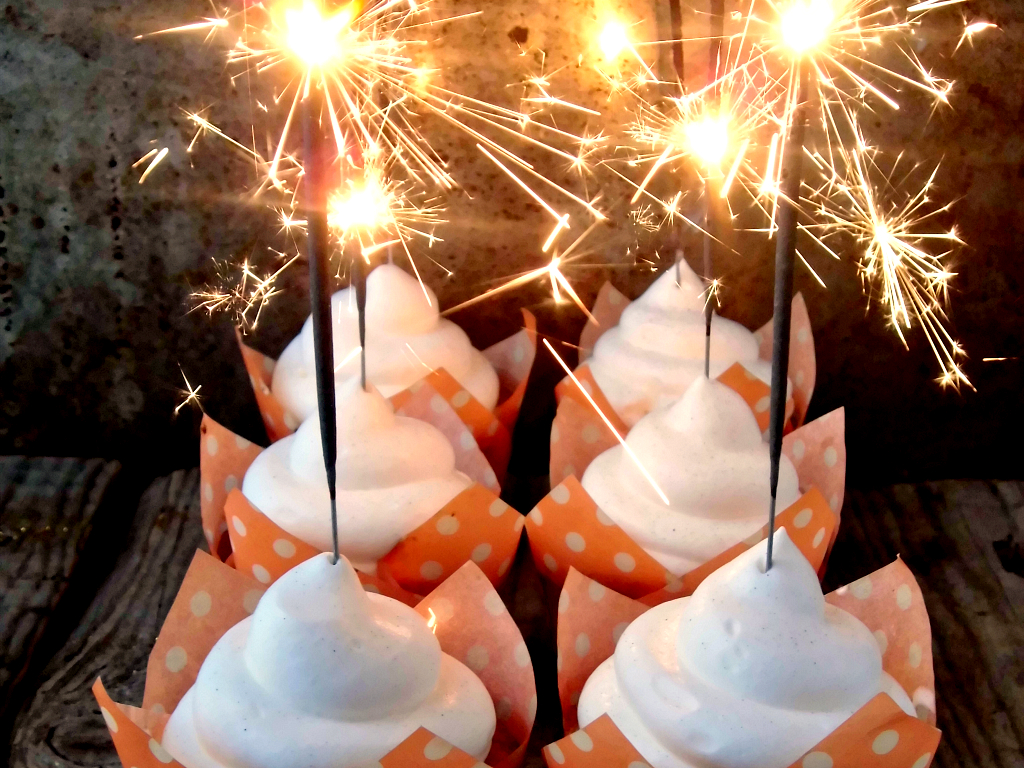 Cupcakes scintillanti per capodanno