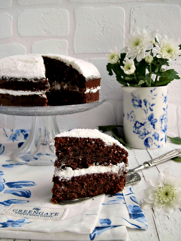 collaborazione GreenGate torta cocco cacao e panna