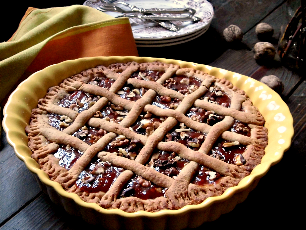 crostata con pasta frolla allo yogurt