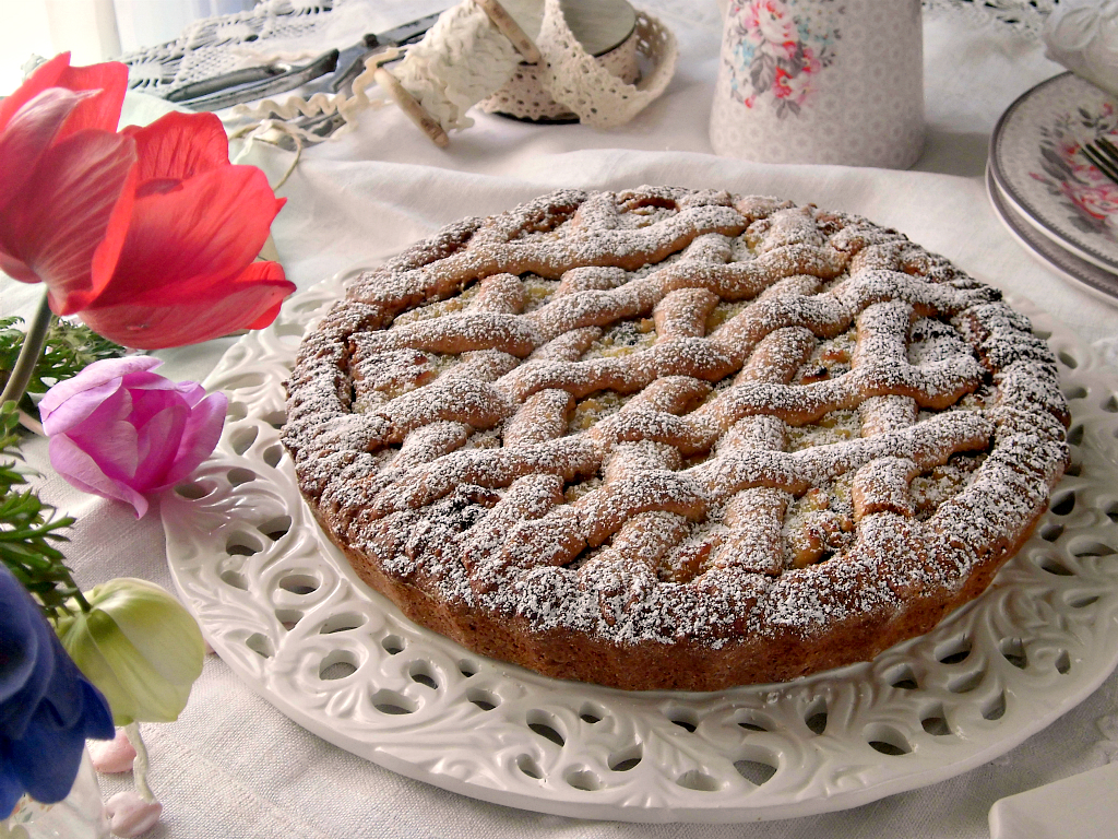 Crostata con ricotta e cioccolato