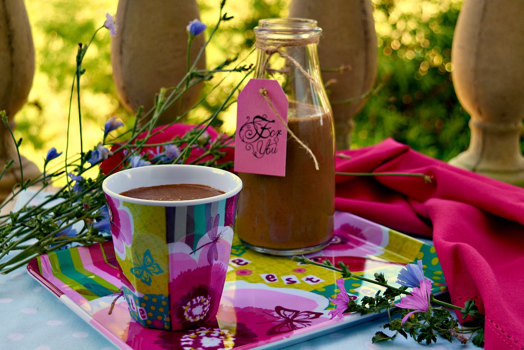 Smoothie con banana cacao e caffè