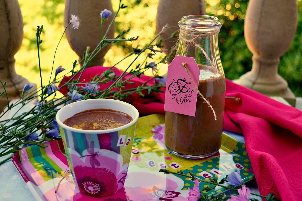 Smoothie con banana cacao e caffè