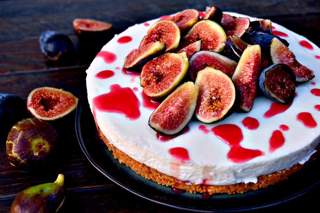 Cheesecake ai fichi