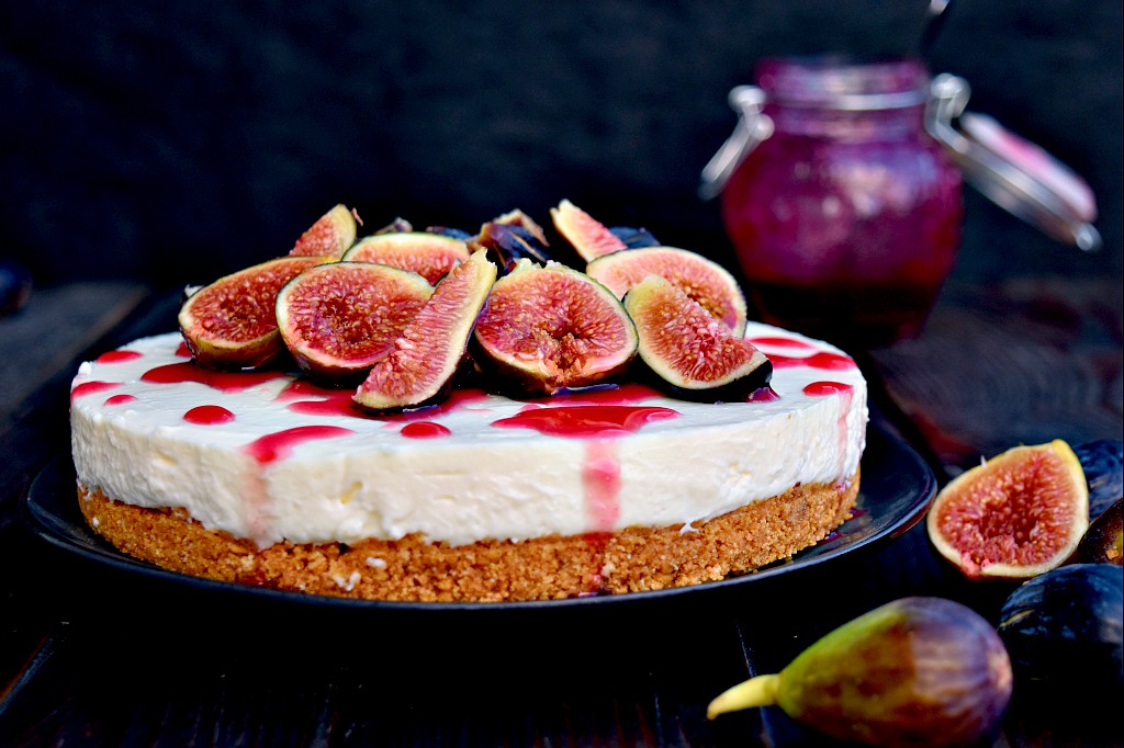 Cheesecake ai fichi