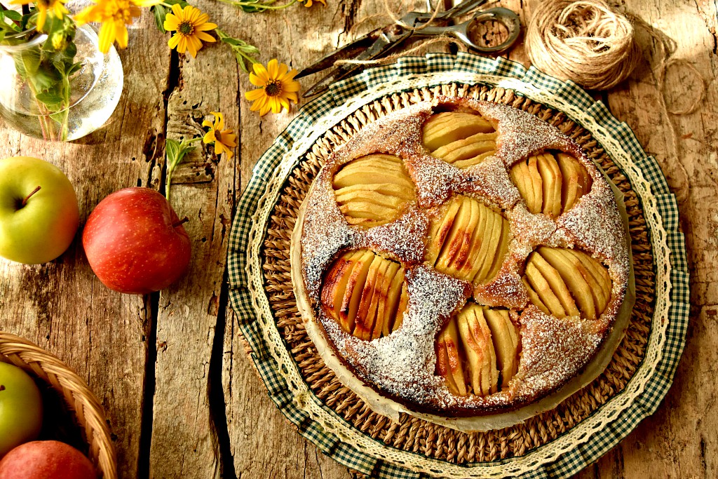 Versunkener Apfelkuchen