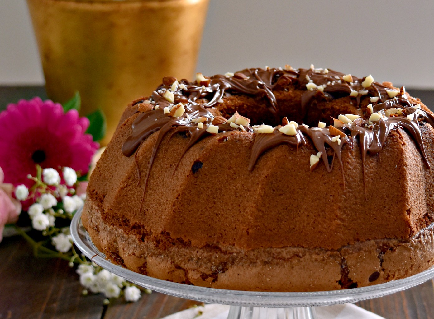 Ciambella al cioccolato senza burro