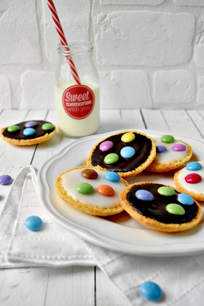 Mini amerikaner con gli smarties