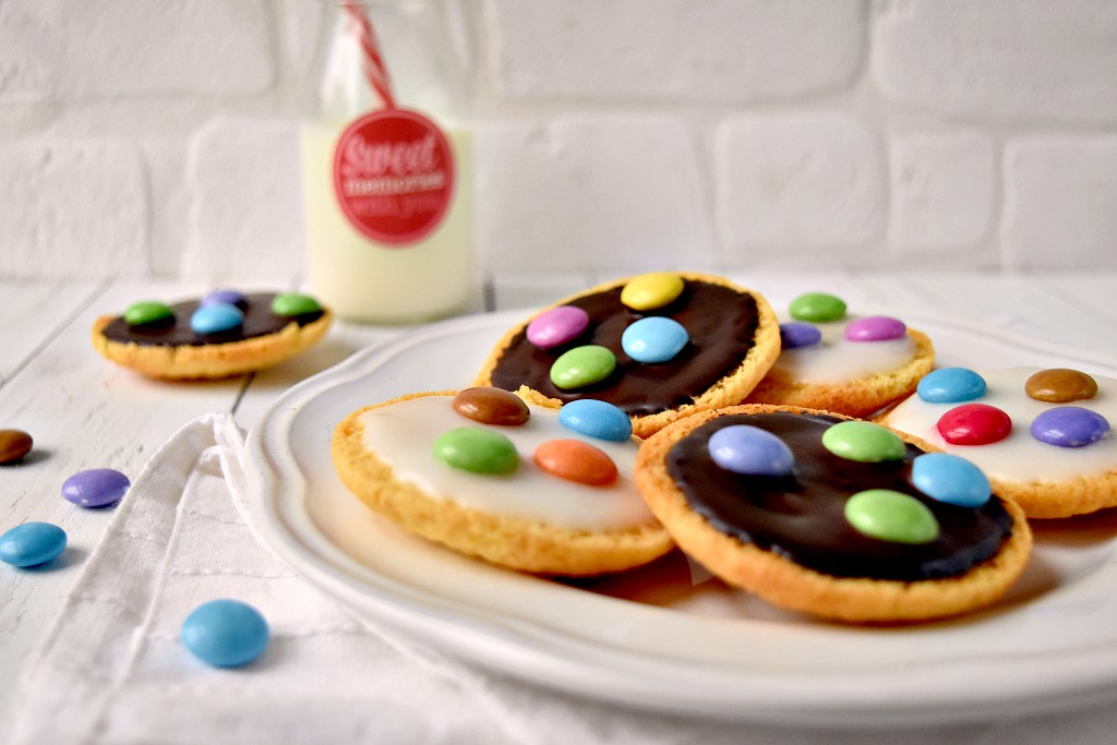 Mini amerikaner con gli smarties