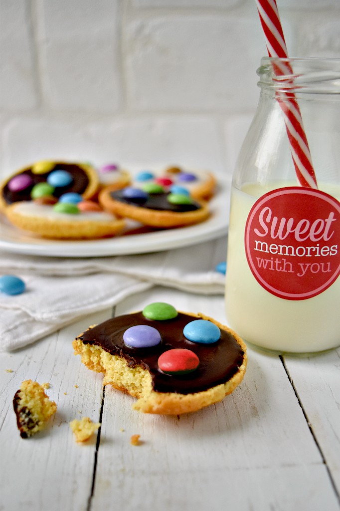 Mini amerikaner con gli smarties