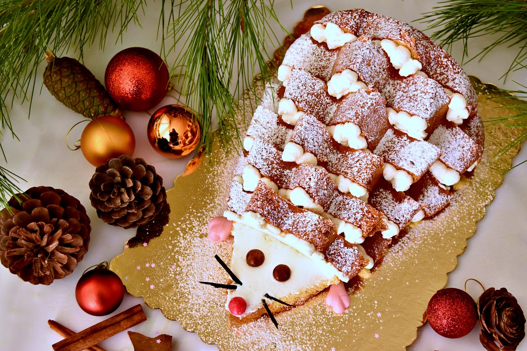 Riccio di pandoro farcito