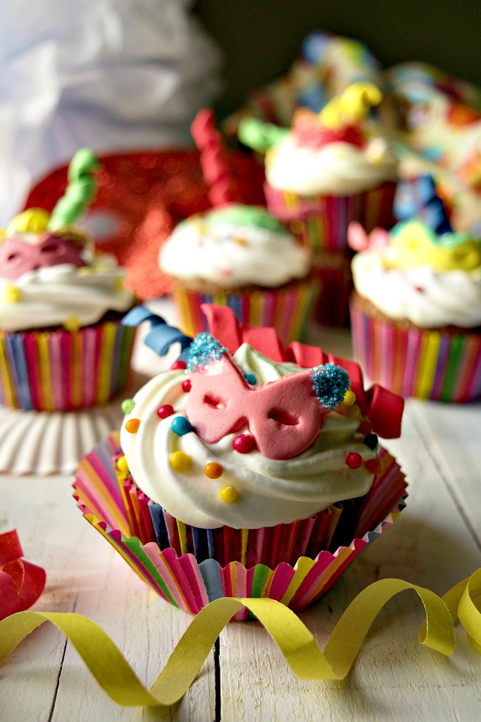 Cupcakes di carnevale, per una merenda in maschera