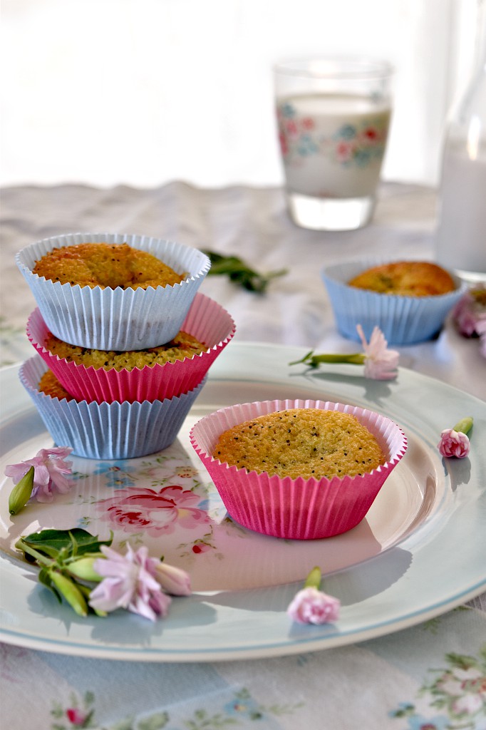 Tortino al limone e semi di papavero
