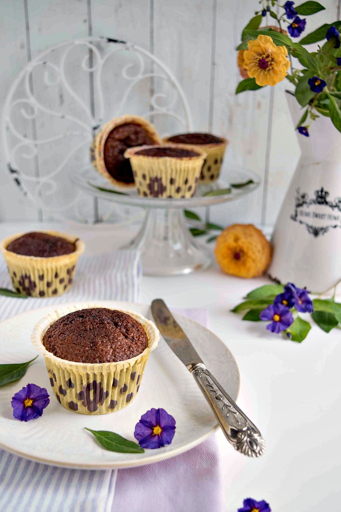 Muffin con mandorle e cioccolato