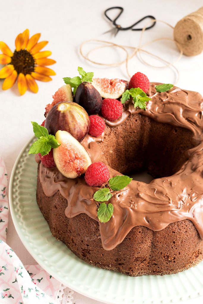 Ciambella di fichi e noci pecan