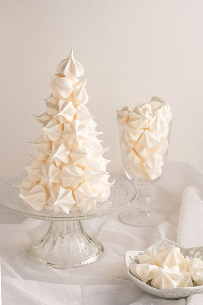 Christmas meringue tree