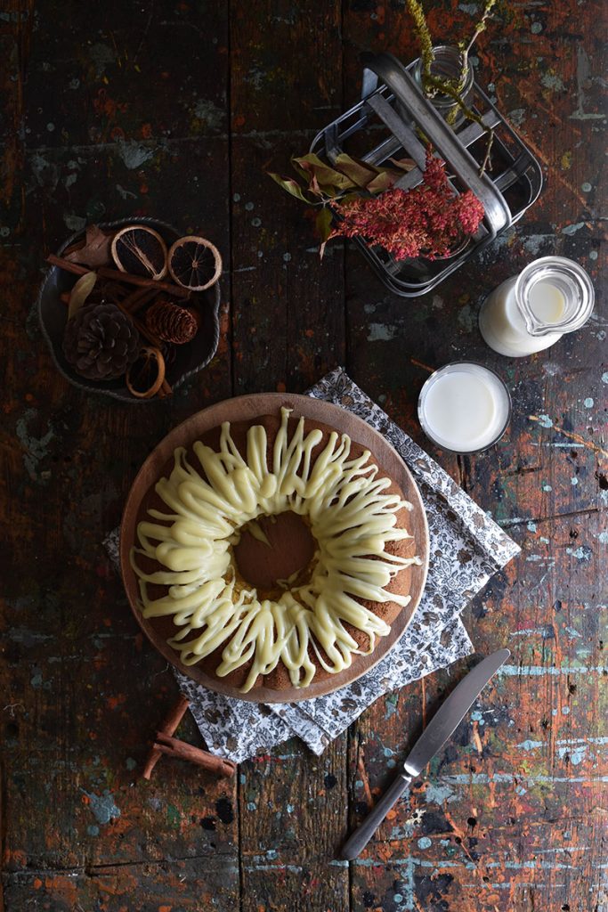 bund tcake alla zucca con crema di formaggio