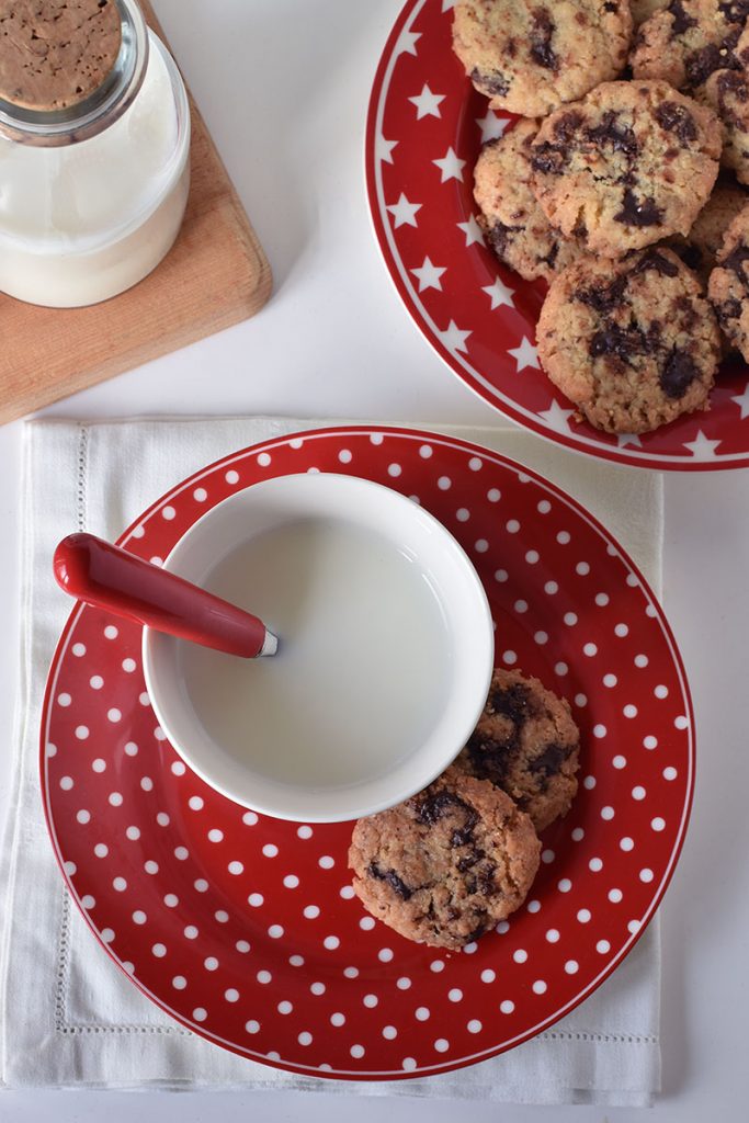 Cookies con gocce di cioccolato
