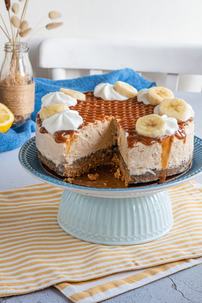 cheesecake banana e dulce de leche