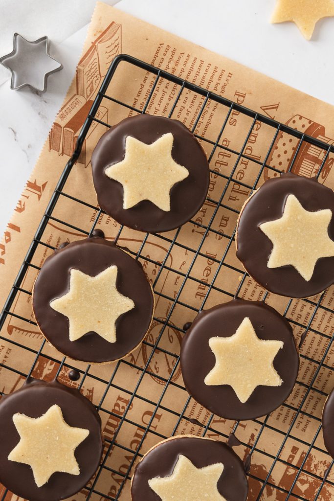 frollini con cioccolato e marzapane