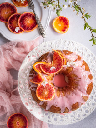 ciambellone con glassa all'arancia